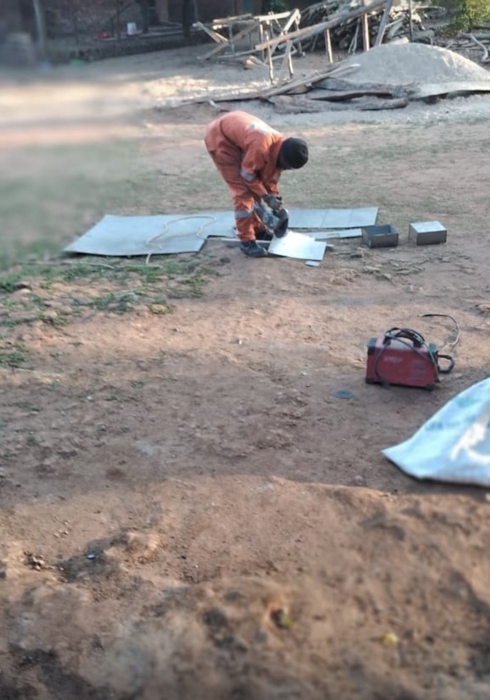 Preparing the sheet metal